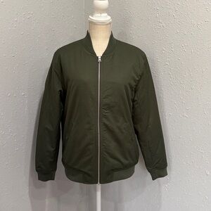 Ash & Erie Men's Forest Green Bomber Jacket Size Small